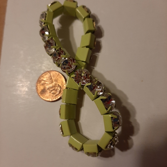 Chunky diamond elastic bracelet stretch - Picture 3 of 4